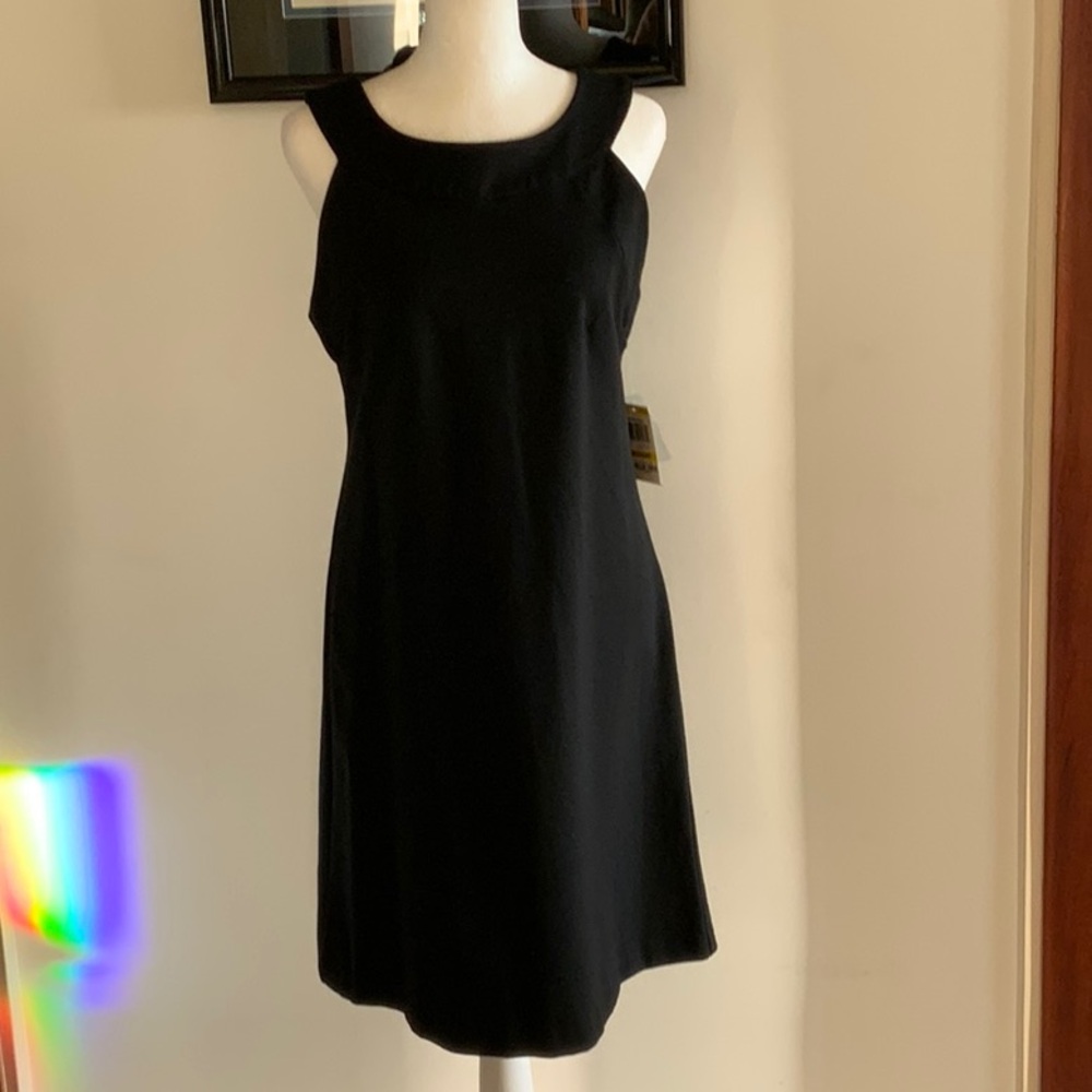 INC International Concepts Black Sheath Mini Dress